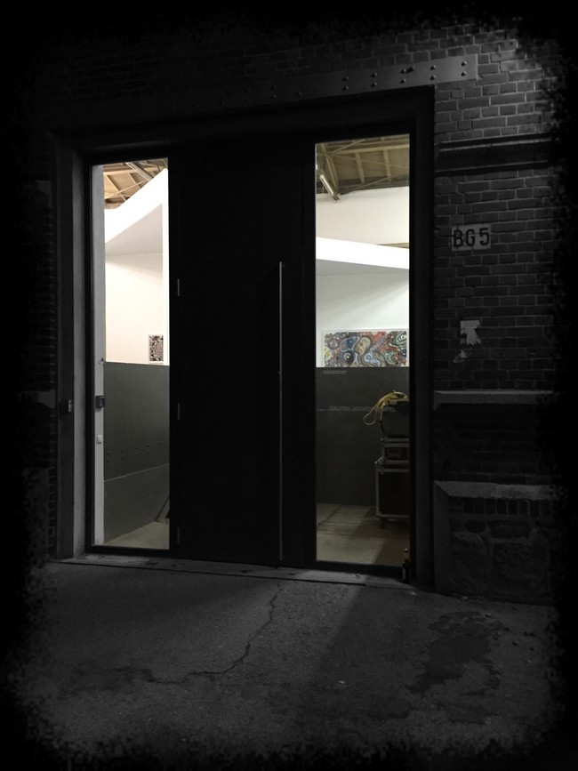 installation of four small paintings